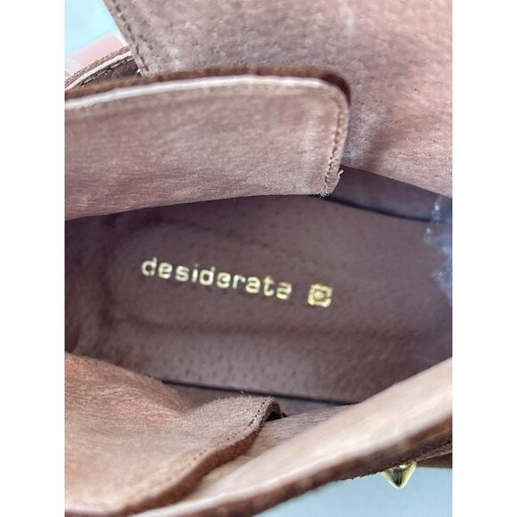 Desiderata Womens Suede Leather Pointed Toe Ankle Boots Brown Sz 6 - Picture 10 of 10